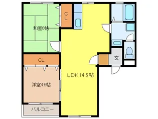 デルフィン鵜沼【2階】の間取り