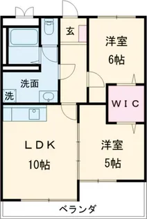 大羽マンション【4階】の間取り