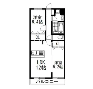 Plum Owl II【1階】の間取り