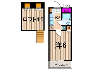 シティプラザ溝の口【2階】の間取り