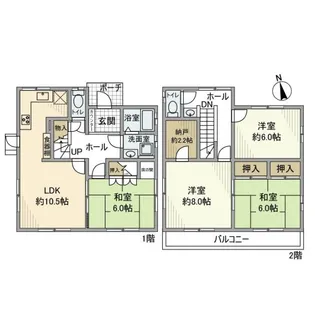 千葉県柏市宿連寺【一戸建】の間取り