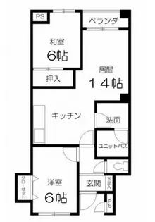 キャトル・ブランシュ【1階】の間取り