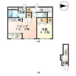 福島県郡山市深沢2【アパート】の間取り