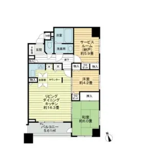 パレ・ソレイユ上北沢【3階】の間取り