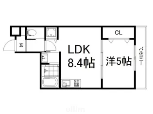 プリエ深草【4階】の間取り