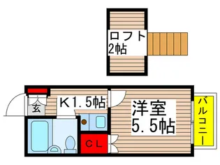 サンパレス大和田7番館【1階】の間取り