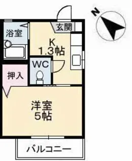 シャーメゾンサンフラワー【2階】の間取り