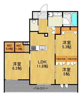 La Gracieuse【3階】の間取り