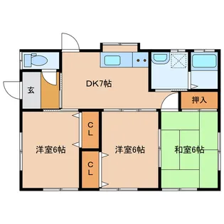 宮崎県北諸県郡三股町大字樺山【一戸建】の間取り