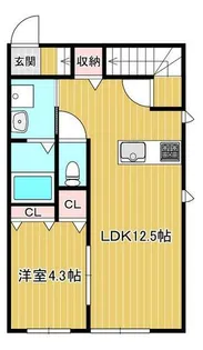 リビエ旭志【2階】の間取り