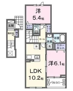 レジデンスM【2階】の間取り