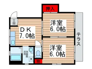メゾンWADA【1階】の間取り