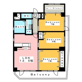 エム・ビクトリア【8階】の間取り