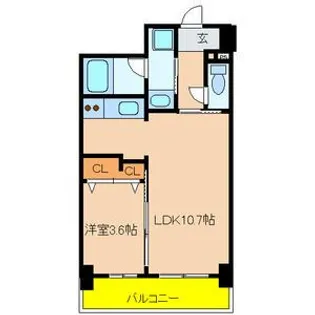 PRESTANCE香里【7階】の間取り