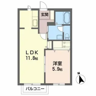 セントラルコート【2階】の間取り
