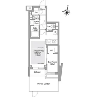 コンフォリア・リヴ東中野の間取り