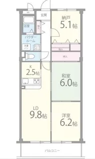 大阪府泉北郡忠岡町高月南3【マンション】の間取り