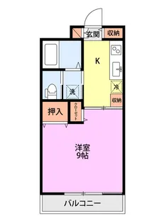 シャンブル尾山【2階】の間取り