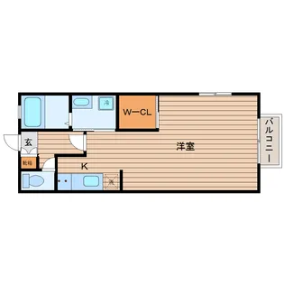 メゾンド・ピュア【1階】の間取り