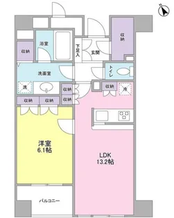 東京都中央区湊3【マンション】の間取り