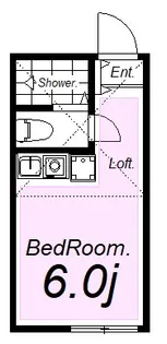 ルシェリア川崎【2階】の間取り