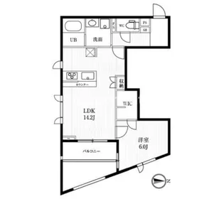 カーサ ルボートン【2階】の間取り