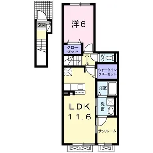 グランデ・オーヴェスト【2階】の間取り