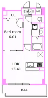 神奈川県横浜市港北区新羽町【マンション】の間取り