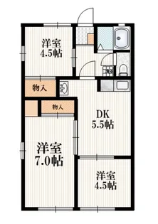 東京都板橋区赤塚3【アパート】の間取り