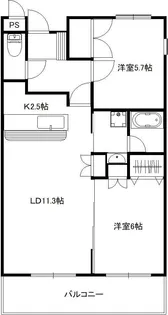 シェレザンジュ【2階】の間取り