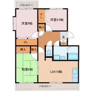 ルネス港南台五番館【3階】の間取り