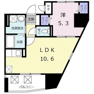東京都文京区白山2【マンション】の間取り