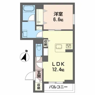 新潟県新潟市中央区学校町通3番町【マンション】の間取り