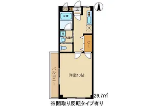 イースト21【2階】の間取り