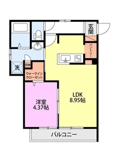 ミリアビタ宮本【3階】の間取り