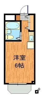 コーポリバーサイド【1階】の間取り