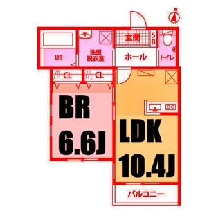 ヴェルデフラット弘明寺【3階】の間取り