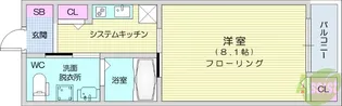 BAUウエスト【1階】の間取り