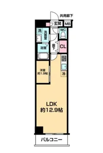 ARCOBALENO DAISHIMAE【3階】の間取り