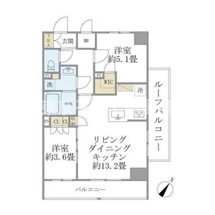 ジオエント駒込【7階】の間取り