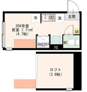 ハーモニーテラス若宮VII【2階】の間取り