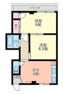 高喜屋マンション【3階】の間取り