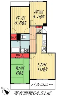 ルーラルタウン壱番館B【2階】の間取り