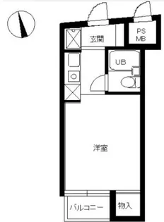 スカイコート西新宿第2【3階】の間取り