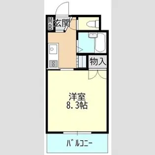 愛知県名古屋市守山区小幡1【マンション】の間取り