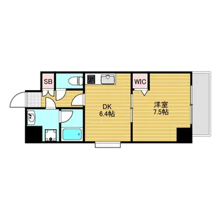 アクアスイート新大阪【8階】の間取り