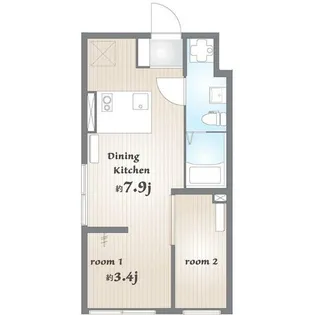 Elysion北千束【2階】の間取り