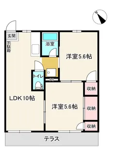 カーサエレナA【1階】の間取り