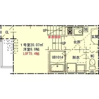 愛知県名古屋市中村区二ツ橋町2【アパート】の間取り