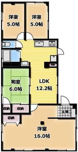 鯨岡マンション【1階】の間取り